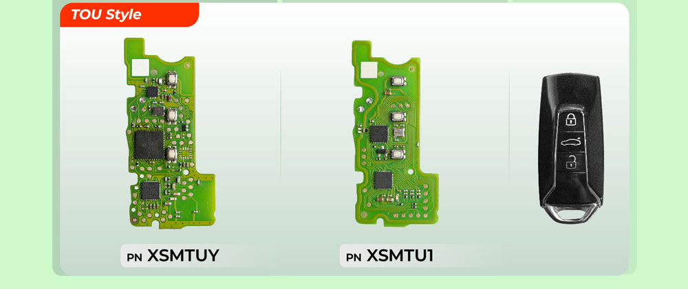 New vs Old Xhorse VW Toureg Style MLB Key PCB