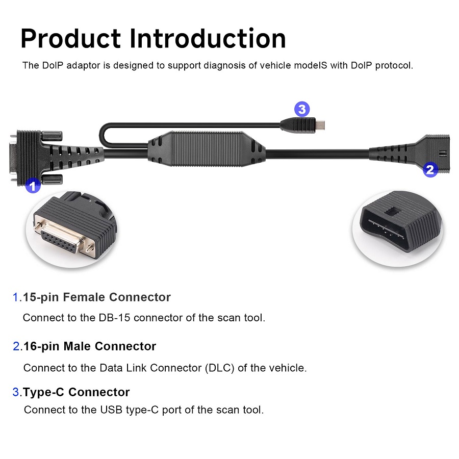 LAUNCH DOIP Adapter Standard Kit