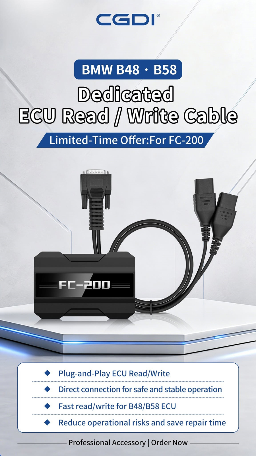 CGDI FC200 Dedicated ECU Read/Write Cable for BMW B48/B58